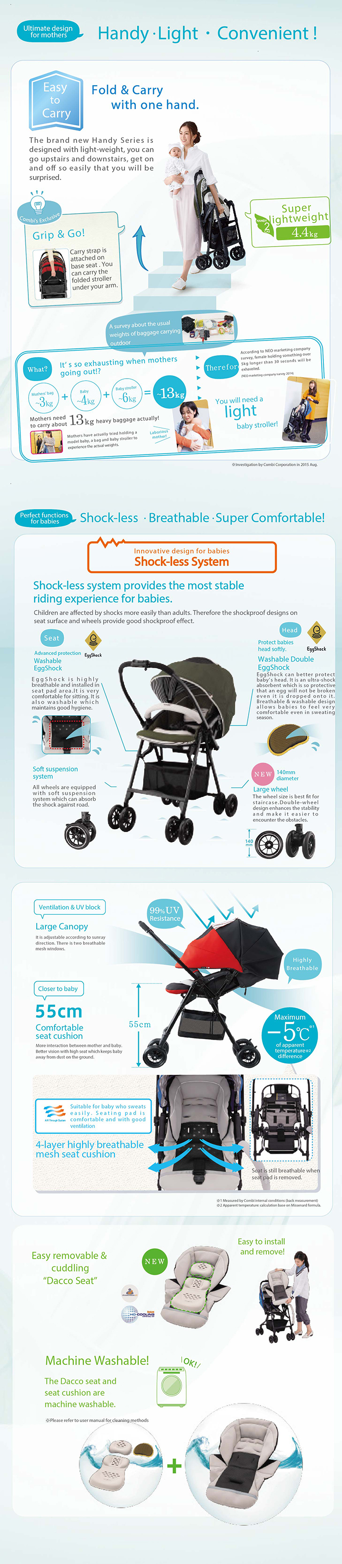 combi stroller handy 4